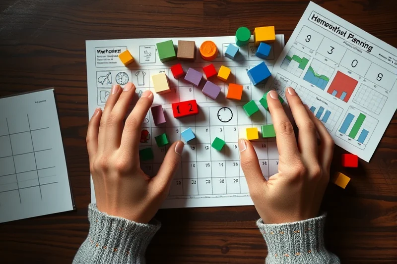 easy homeschool planning lesson — Easy Homeschool Planning Lesson (the finished result)