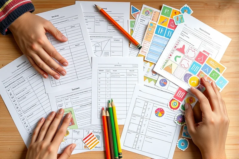 homeschool planning lesson for small spaces — Homeschool Planning Lesson For Small Spaces (the finished result)