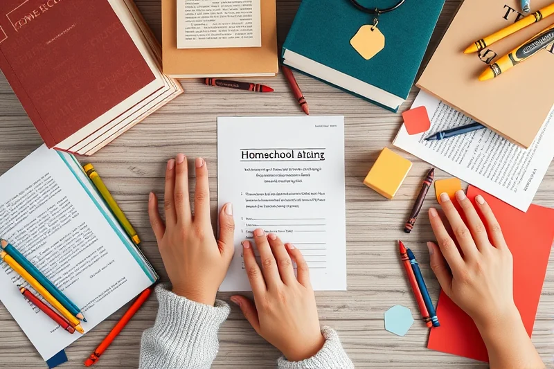 simple homeschool planning lesson — Simple Homeschool Planning Lesson (the finished result)
